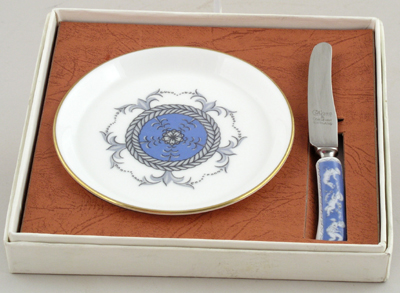 Butter Dish and Knife